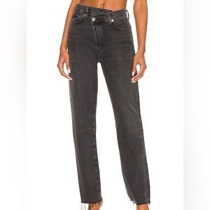 Black AGOLDIE cross cross jeans